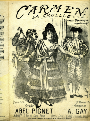 Carmen la cruelle. Romance dramatique (illustration Faria), Abel Pignet Éditeur .